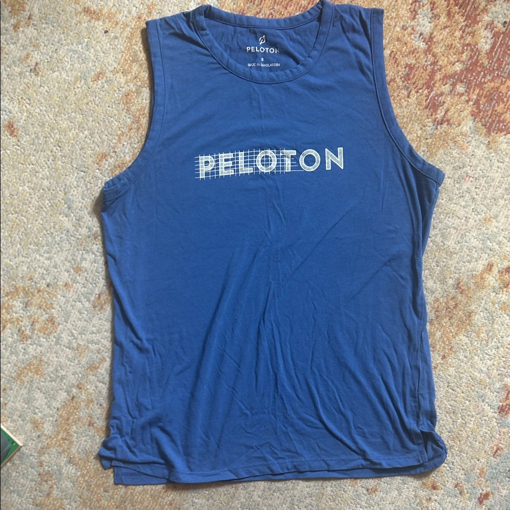 Peloton Blue Sleeveless Top